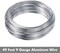 Aluminum Wire, 9 Gauge 12 Gauge 18 Gauge Bendable Metal Wire Armature Aluminum Craft Wire for Wreath Making Beading Floral (Silver, 3 mm Thickness)